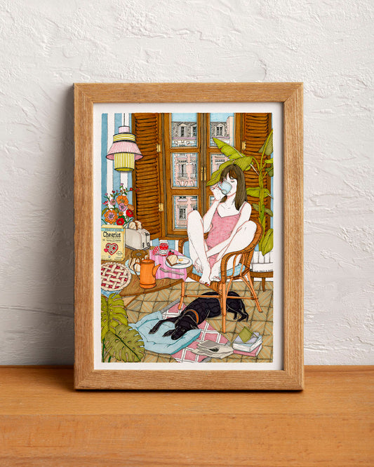Girl at home