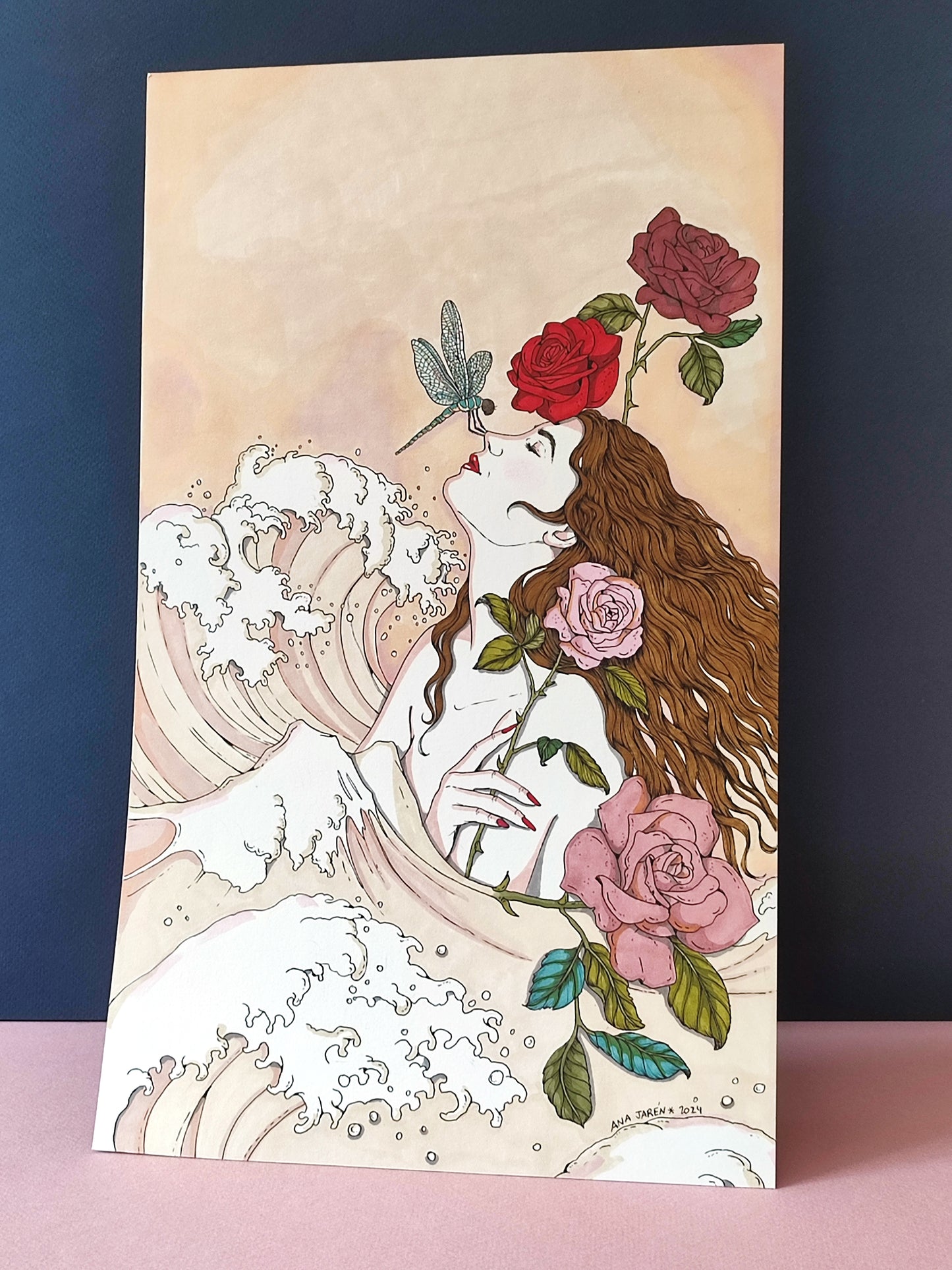 Waves and roses
