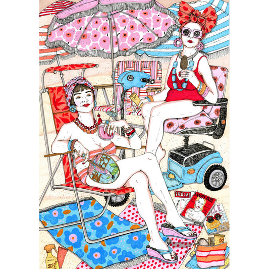 Beach Ladies - 50x70cm