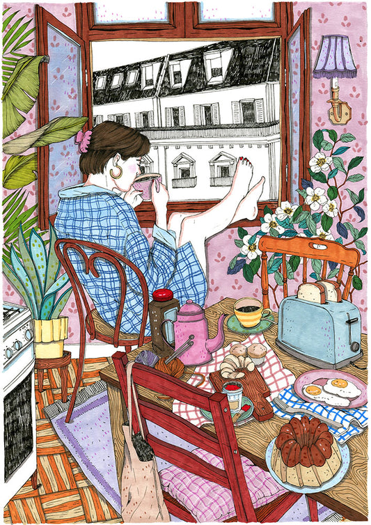 Coffe and Window - 50x70cm