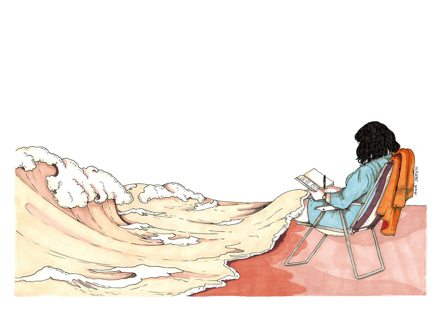 Reading on the Beach