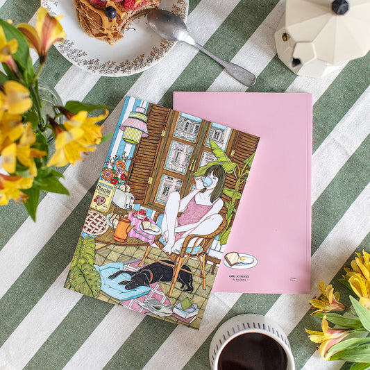 Notebook "Girl at Home"