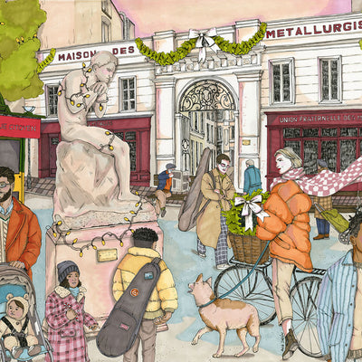 Christmas Card - XI Arrondissement of Paris