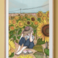 Gerahmter Sunflowers Kunstdruck von Ana Jarén als botanische Wanddekoration
