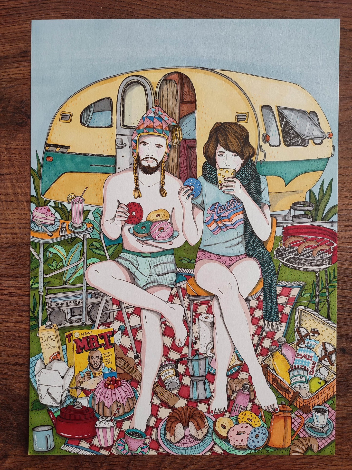 Couple and Caravan