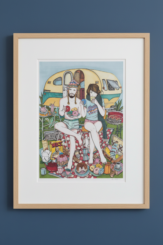 Couple and Caravan