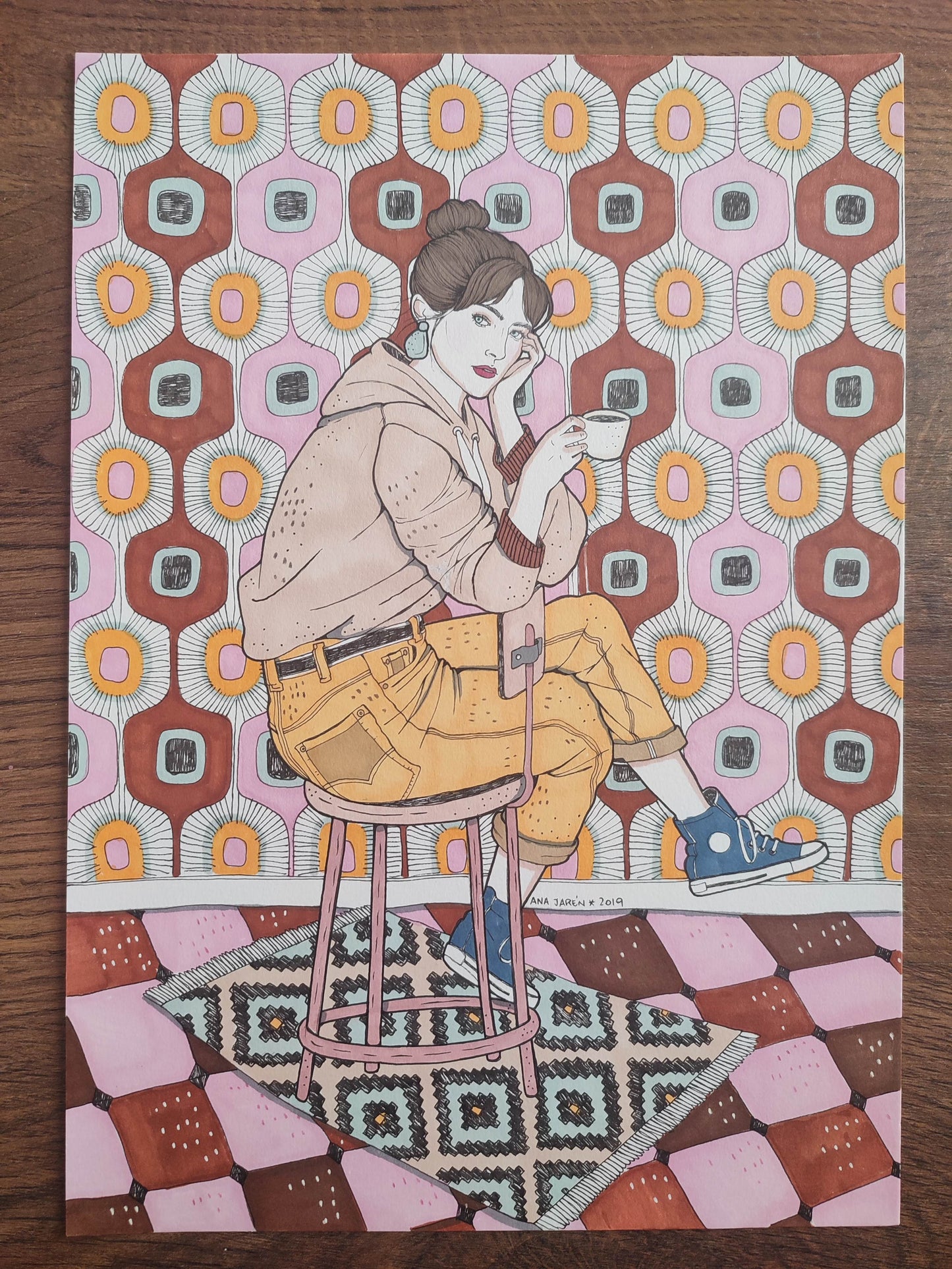 Chica bebiendo IV