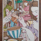 Trois amies partagent une scène de café autour du petit-déjeuner et de la conversation, œuvre originale d’Ana Jarén.