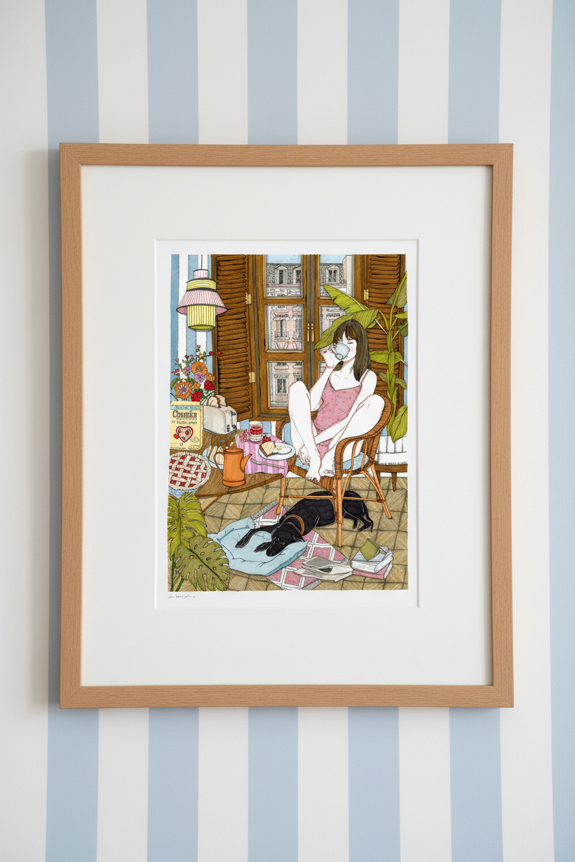Girl at home
