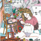 A scene centred on embroidery brings together hands, thread, fabric and the pleasure of making something slowly, illustrated print by Ana Jarén