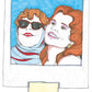 Thelma et Louise réunies dans un Polaroid, entre lunettes de soleil et rire, œuvre originale d’Ana Jarén.